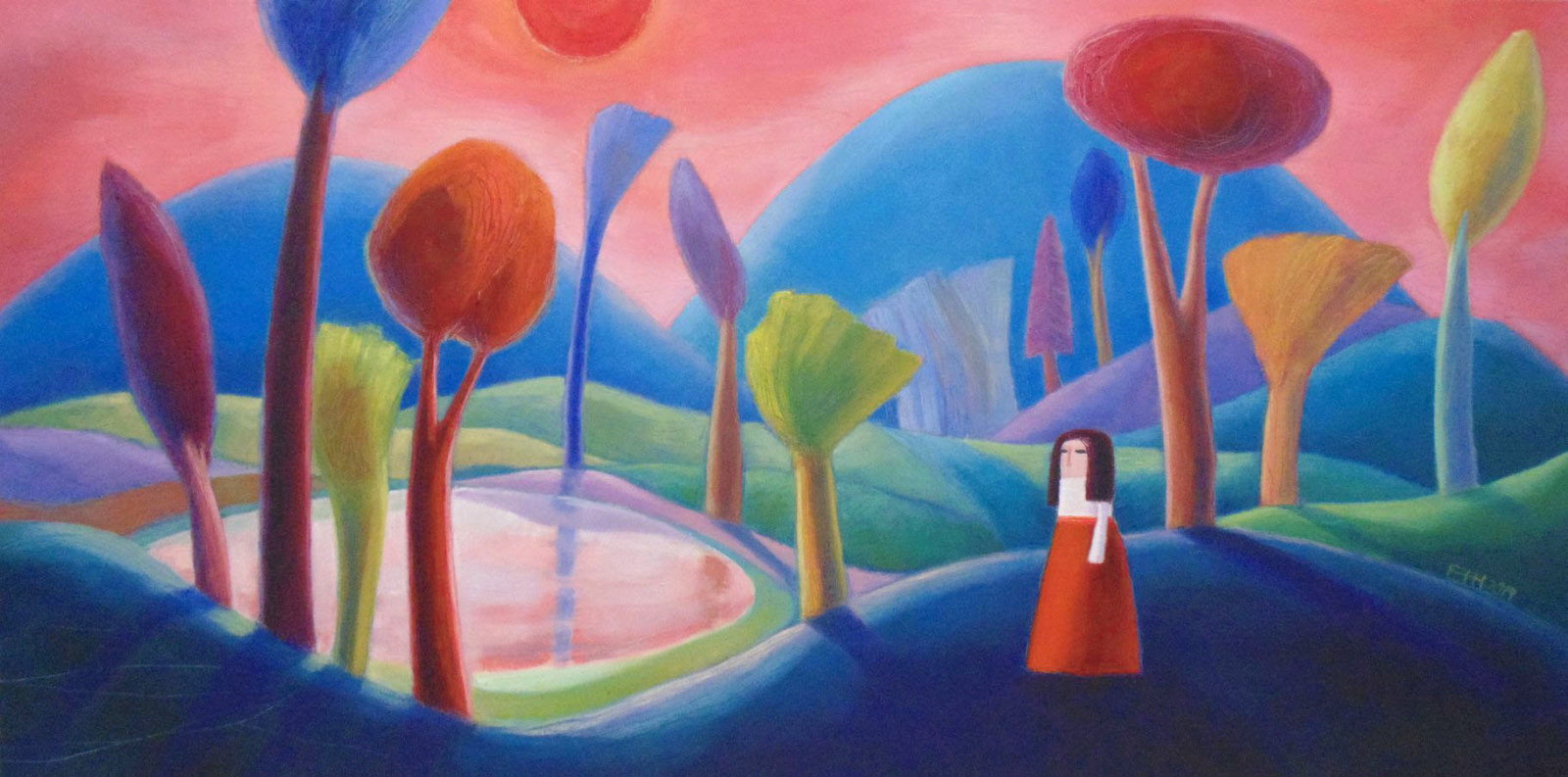 Elena Jablyanova painting called At dusk